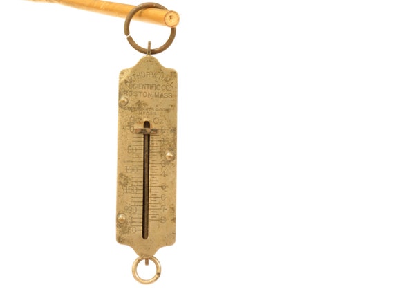 Vintage Arthur W Hall Hanging Balance Scale Old Hanging Scale