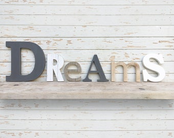 Written dreams in natural and colored recovery woods