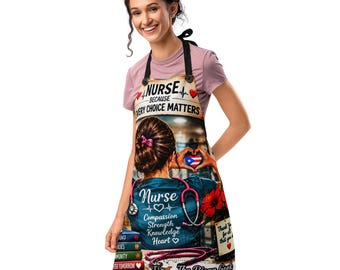 Puerto Rican Nurse Apron Nurse Appreciation Gift Healthcare Worker Kitchen Apron The Rican Cook