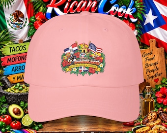 Dominican American Pride Embroidered Dad Hat  Dominican Republic Heritage Hat