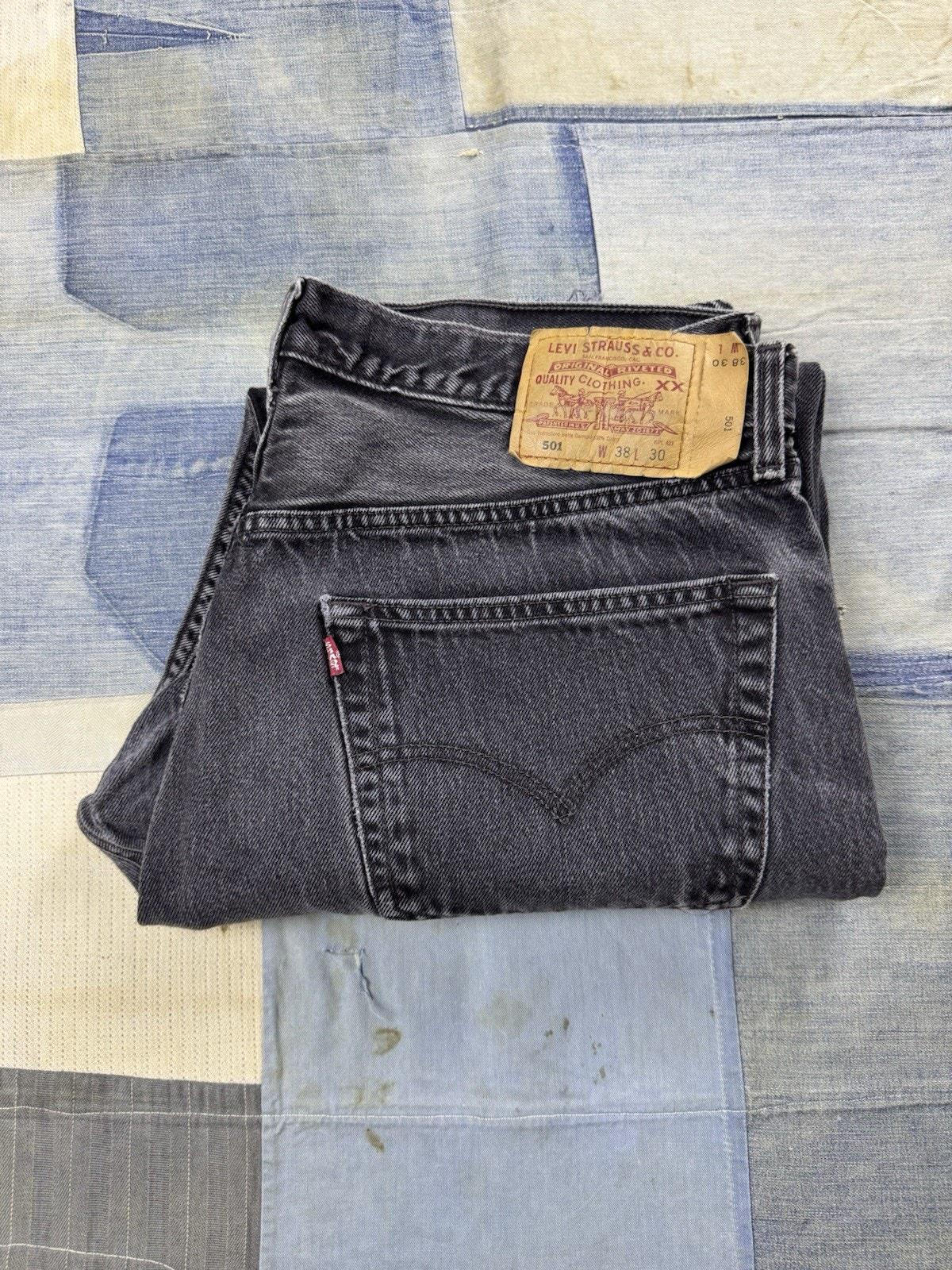 Vintage Black Levi 501 36 - Etsy