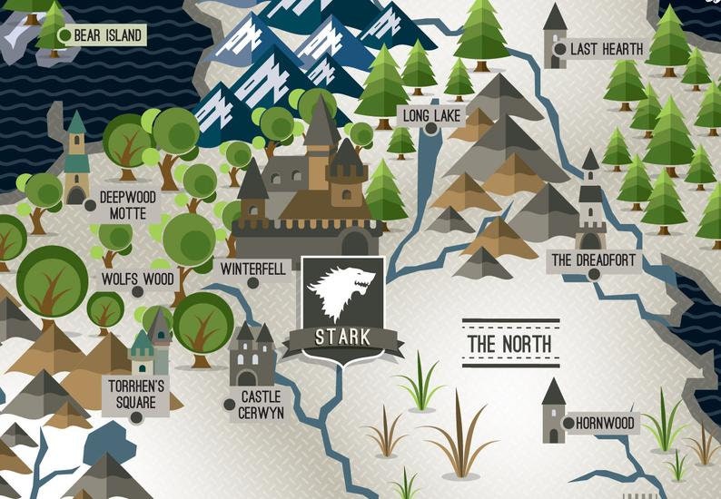 Игра престолов медвежий остров карта
