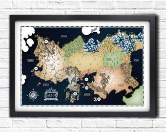 Game of Thrones - Essos Map - 19x13 Poster