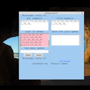 Michigan Lotto 47 Numbers software  for Windows 7 , 8 & 10