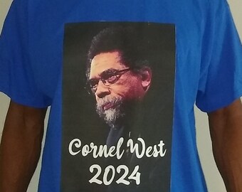 Graphic T shirt guildan brand Cornel West 2024 presidential Run Size XL