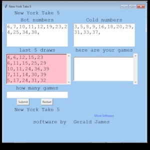 take five numbers ny take five numbers ny