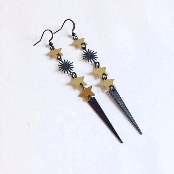 Golden Hex Earrings