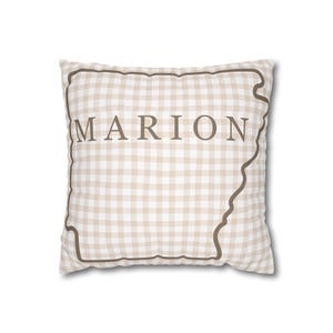 Marion polyester vierkante kussensloop