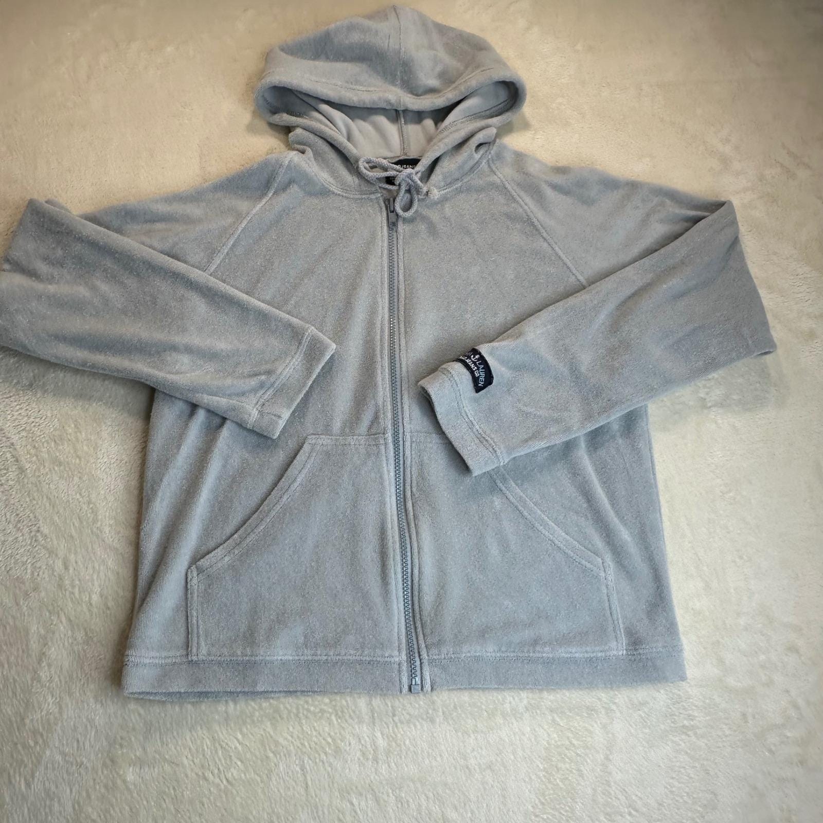 Terry Cloth Full Zip Hoodie - Etsy