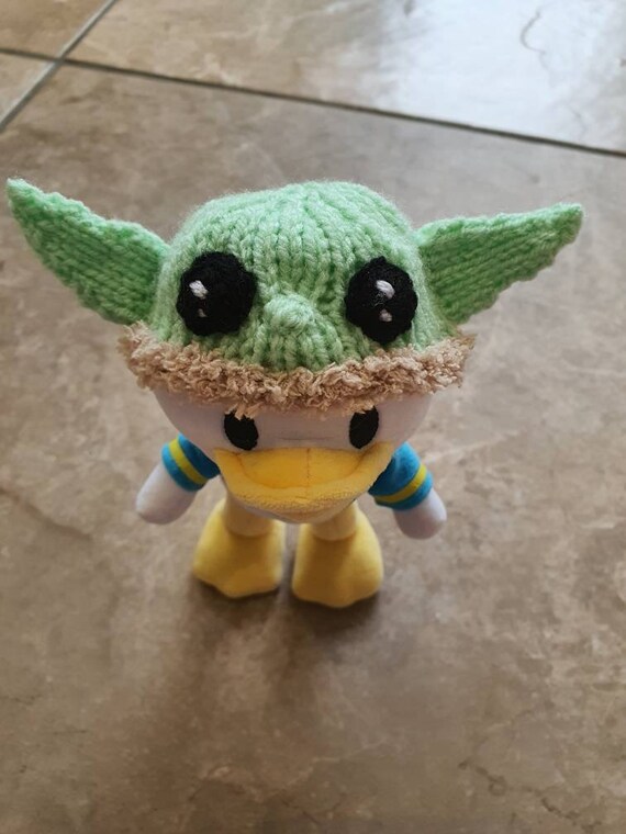 Child Grogu Inspired Knitted Beanie Hat 