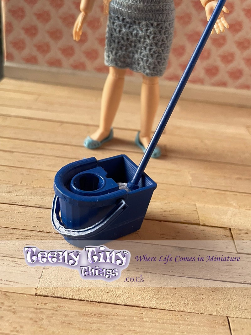 Cleaning Bucket with Accessories – Dollhouse Junction
