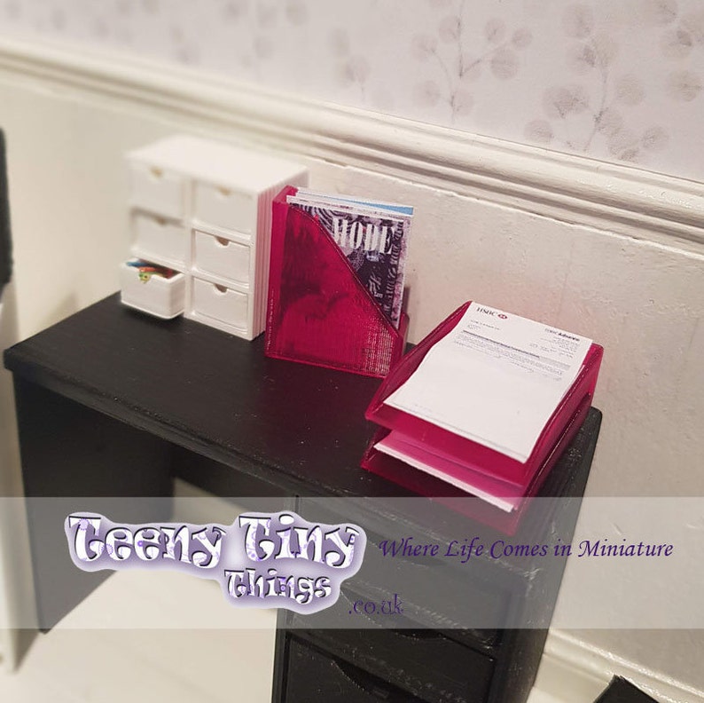 1/12th Scale Miniature Dollhouse Office Accessories Etsy