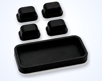 Desk Cable Calm Kit — 4 Clips + Tray