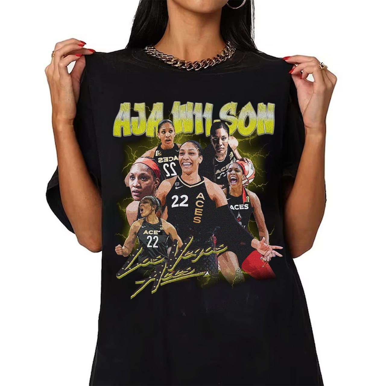 A'ja Wilson Shirt, Vintage Style WNBA A'ja Wilson Shirt, Aja Wilson Shirt