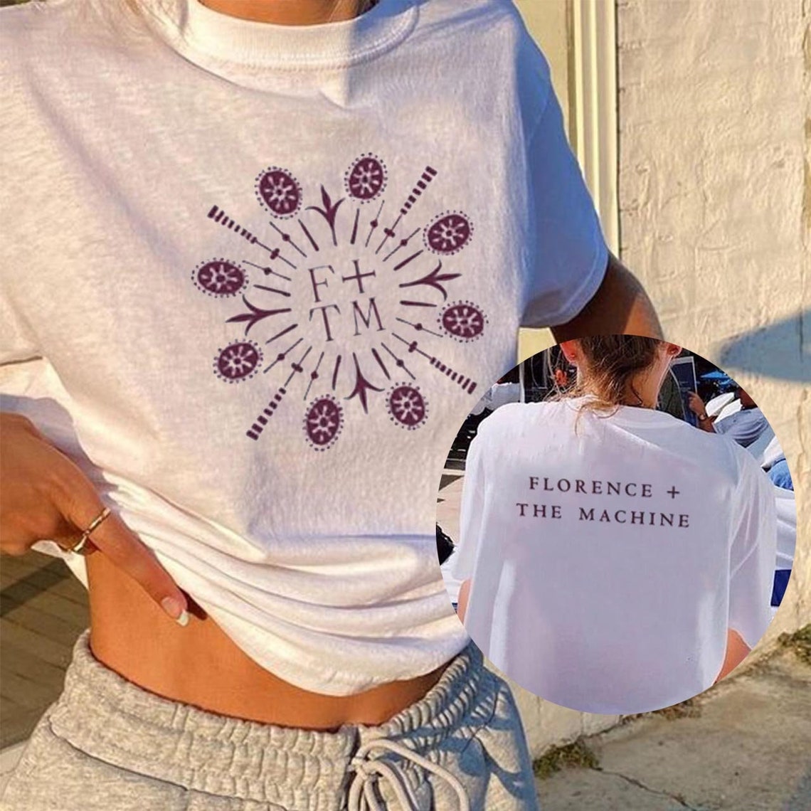 2022 Florence and the Machine Tour Merch Monogram Shirt Etsy