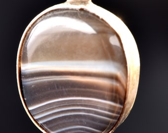Rare Mystic  Sulemani soloman stone  natural  yin yang  pendant # 6403