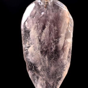 Satyaloka Azeztulit Quarz mit Amethyst Anhänger Hochfrequenz Synergy 12 Healing Bliss Kristall # 7559