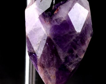 Super seven melody stone  chevron faceted grape  pendant  psychic abilities spiritual elevation   6434