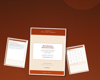 Mehndi Momentum 30-Day Henna Practice Workbook | Printable Mehndi Drills PDF
