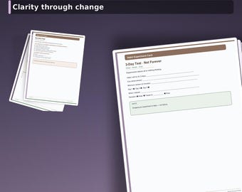 Journaling for Clarity During Change 30 Guided Days | Printable PDF Journal | Transition Reflection Workbook