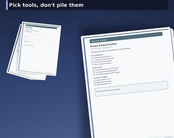 AI Tools for Solopreneurs Field Guide | Decision Matrix, Privacy Stack (PDF)