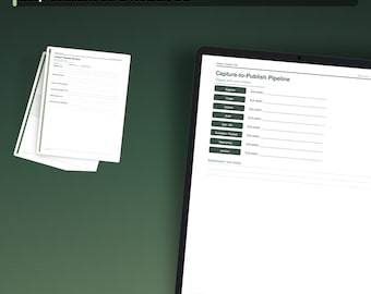 Notion Creator Operations Workbook | AI and MCP Content Pipeline PDF | Creator Planner