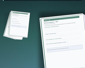 First Apartment Life-Admin Binder | Move-In Inspection Utilities Maintenance Cleaning PDF | Printable