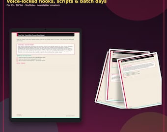 ChatGPT 6 Astra Creators Content Prompt Playbook | Hooks Scripts Captions Batch PDF