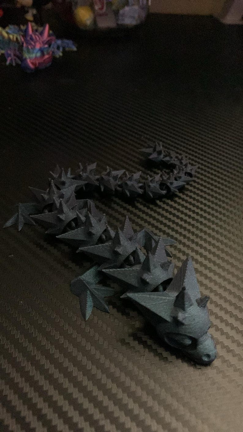 3d Printed Articulated Dragon - Etsy