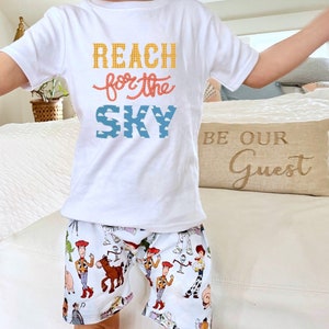 Toy Story Tee Shorts Set, Disney Vakantie Tee kinderen peuter baby Disney Outfit, Kids Toy Story t-shirt, Jongens Toy Story Set Outfit