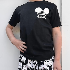 Custom Disney Shirt Set ,Disney Vacation Tee for kids toddler & baby Disney Outfit, Kids Mouse t-shirt, Boys Disney Outfit image 1