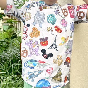 Epcot Kids T-shirt, Disney Epcot Tee, Disney Vacation Tee for Kids, Disney Trip T-shirt, Mouse tee, Disney Character Shirt, Figment Tee
