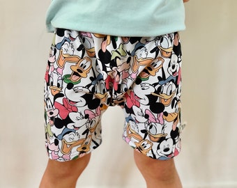 Pantalones cortos de Mickey Mouse para niños, bebés pequeños, niños, pantalones cortos de Disney, pantalones cortos de Mickey, pantalones cortos de Mickey de Disney Vacation Boys, pantalones cortos de Mickey + Friends