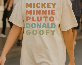 Disney Charakter T-Shirt, Damen Disney T-Shirt, Magic Kingdom Disney T-Shirt, Erwachsene Disney T-Shirt, Disney Urlaub Familie Reise T-Shirts