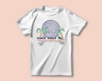 Epcot Globe Tee, t-shirt Disney pour femme, t-shirt Epcot Disney adulte, t-shirt Disney adulte, t-shirts voyage en famille vacances Disney