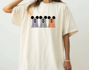 Camiseta familiar de Halloween de Disney, camiseta de ratón fantasma, camiseta de Halloween de Disney para adultos, camiseta de Halloween de Disney para niños, camiseta de Disney para adultos, camisetas familiares de vacaciones