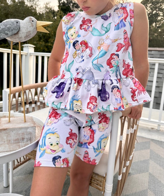 Girls Little Mermaid Tank Set Kids Baby Ariel Set Disney Vacation Tee Disney Trip T shirt Girls Disney Shirt Little Mermaid Tank Top Etsy Canada