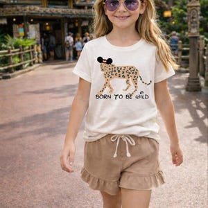 Kids Safari Outfit | Born to Be Wild Tee & Shorts | Disney Animal Kingdom Vacation Outfit | Boys Girls AK Park Outfit