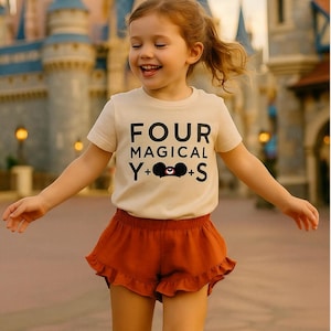 Ensemble anniversaire Disney Magical Years, ensemble anniversaire souris, ensemble premier anniversaire Disney, tenue d'anniversaire Disney pour enfants, t-shirt anniversaire Disney