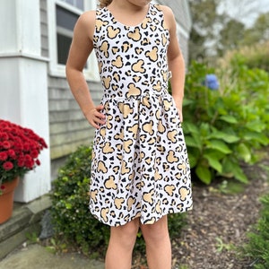 Girls Mickey Cheetah Dress Animal Kingdom Dress Girls Disney Dress Girls Mickey Dress Kids Disney Dress Girls Animal Kingdom Outfit Etsy Canada