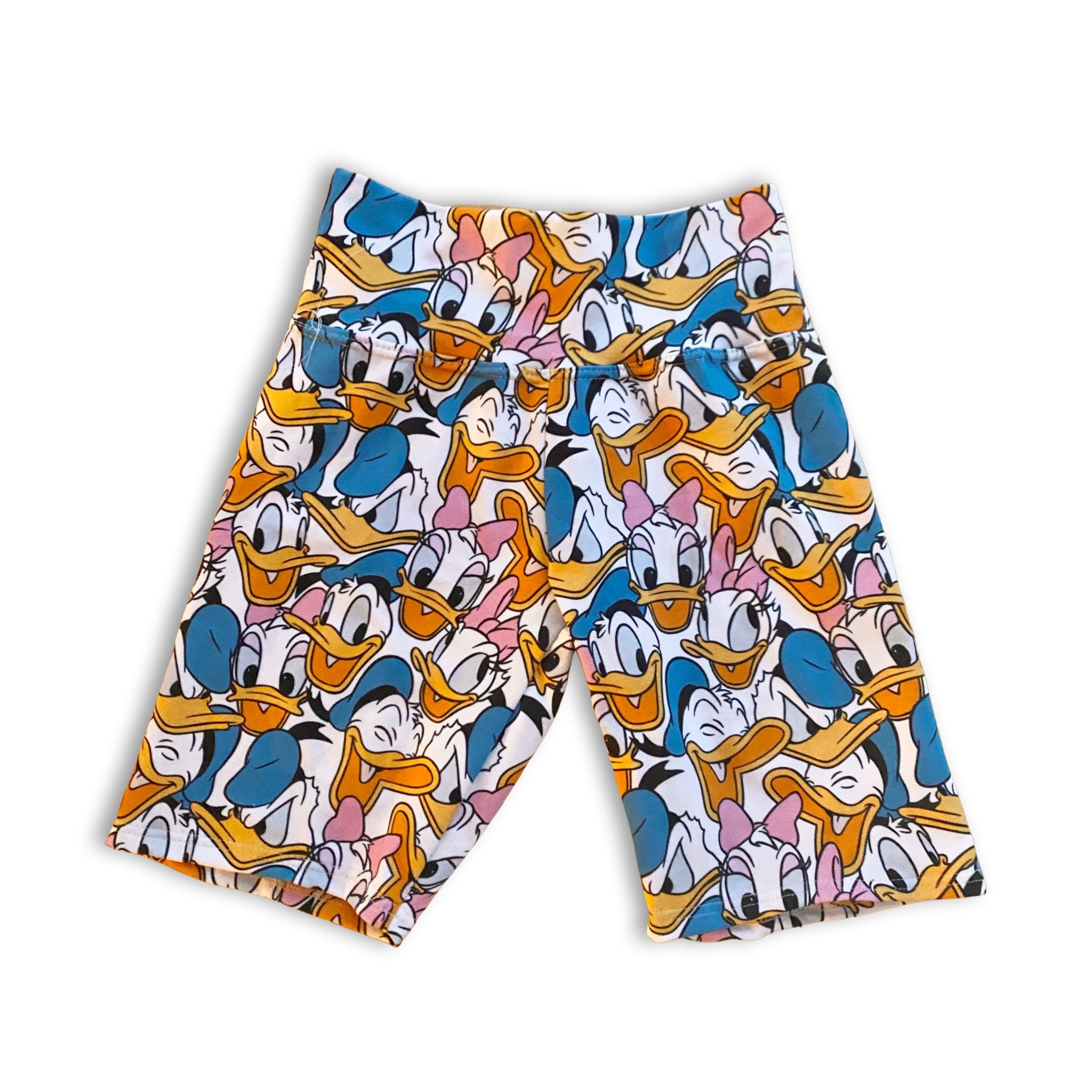 Womens Donald Daisy Duck Bike Shorts, Adult Mouse Bike Shorts