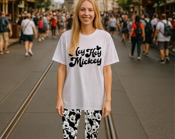 Women’s Mickey Mouse Leggings - Soft, Stretchy High Waist