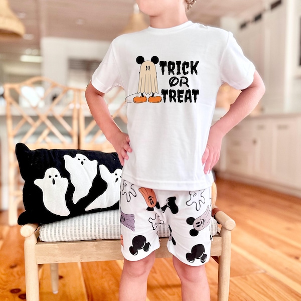 Disney Halloween-outfit, Trick or Treat-muis shirtshort, Disney Halloween-shirt, Disney vakantie-outfit, Magic Kingdom-outfit