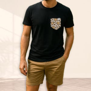 Cheetah Mouse Safari Pocket T-Shirt, Boys Animal Kingdom Tee, Handcrafted Disney Vacation Tee, Family Disney Tees, Vintage Disney Nostalgia image 2