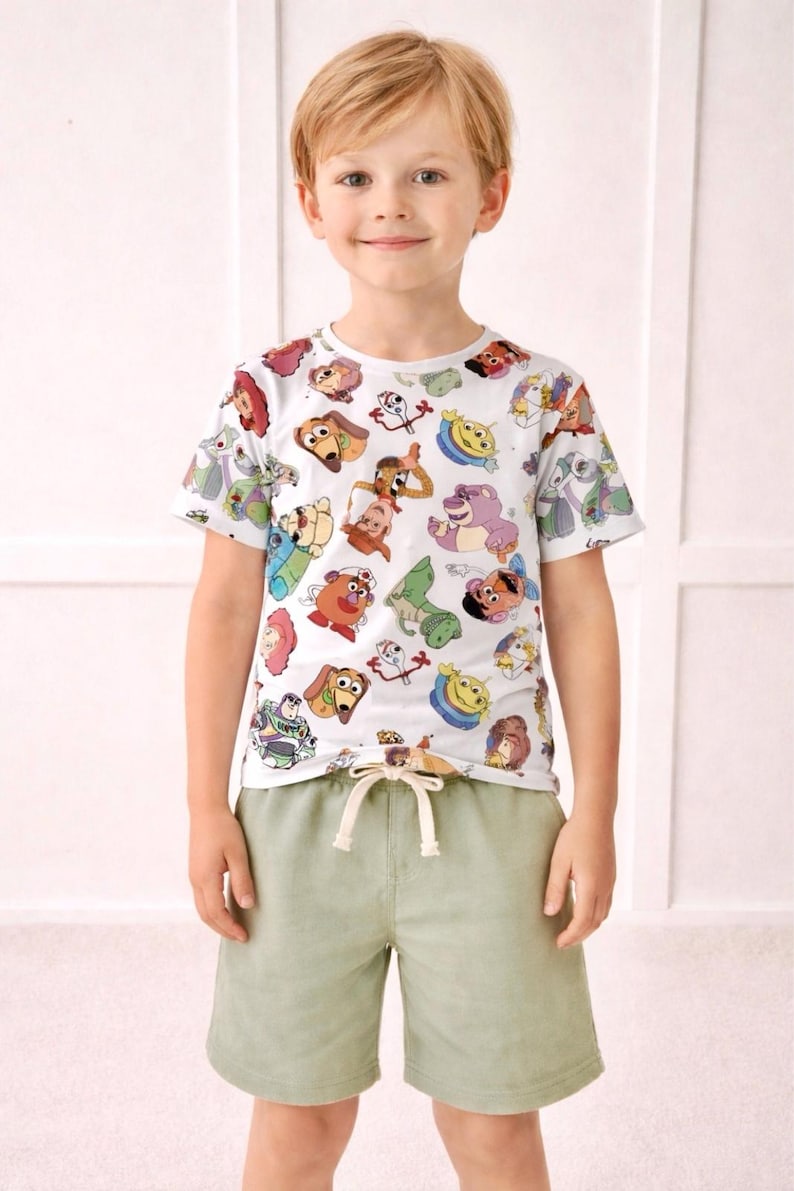 Handcrafted Toy Story Tee, Unisex Disney Vacation Shirt, Hollywood Studios Outfit for Kids image 1