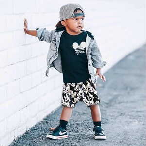 Custom Disney Shirt Set ,Disney Vacation Tee for kids toddler & baby Disney Outfit, Kids Mouse t-shirt, Boys Disney Outfit image 6