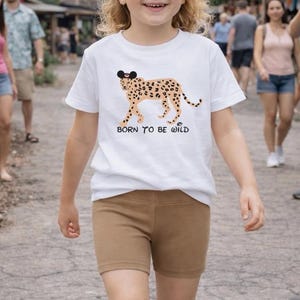 Kids Animal Kingdom Shirt | Born to Be Wild Tee | Disney Safari Outfit for Kids | Toddler & Boys Disney Trip Shirt image 3