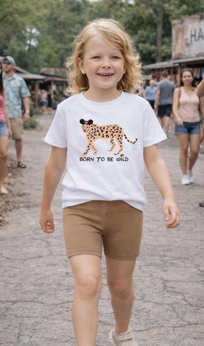 Kids Animal Kingdom Shirt | Born to Be Wild Tee | Disney Safari Outfit for Kids | Toddler & Boys Disney Trip Shirt image 3