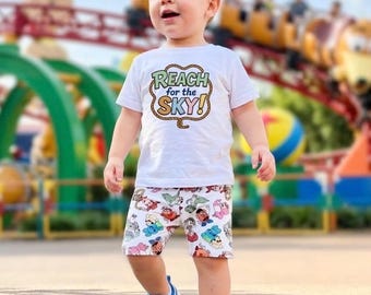 Toy Story T-Shirt & Shorts Set, Park Urlaub T-Shirt Kinder Kleinkind Baby Park Outfit, Kinder Toy Story T-Shirt, Jungen Toy Story Set Outfit