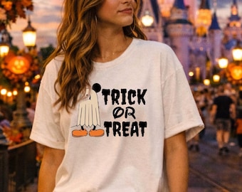 Camisetas familiares de Disney para Halloween: Dulce o truco, camisetas a juego para adultos y niños